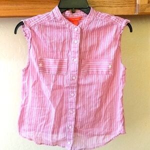 Very cute soft cotton sleeveless top size xs like new